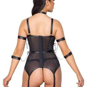 Cottelli BONDAGE Strapshemd inkl. String & 4 Fesseln S Cottelli BONDAGE Strapshemd inkl. String & 4 Fesseln S – Bild 5