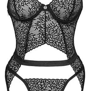 Obsessive Yaskana Set - Spitzen Strapshemd & String XS/S Obsessive Yaskana Set - Spitzen Strapshemd & String XS/S – Bild 5