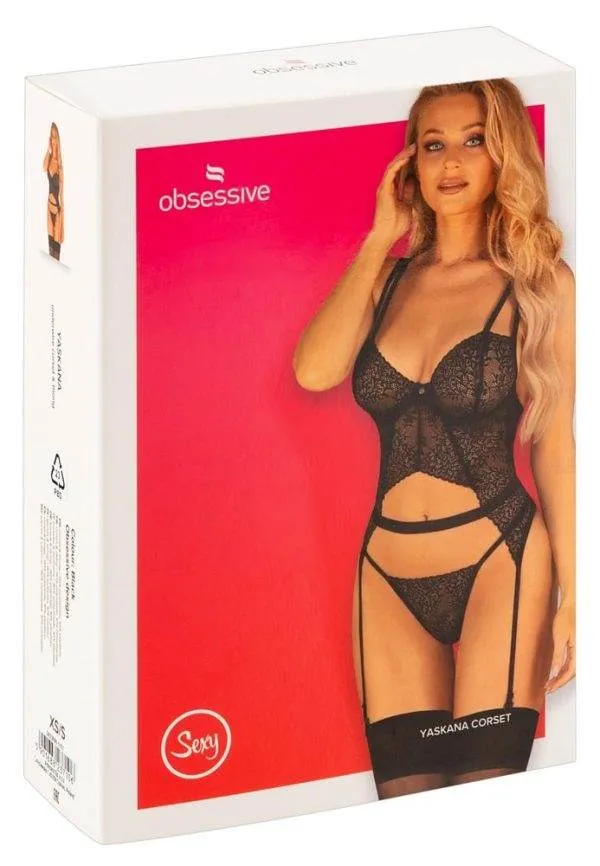 26330001101_verp Obsessive Yaskana Set - Spitzen Strapshemd & String XS/S