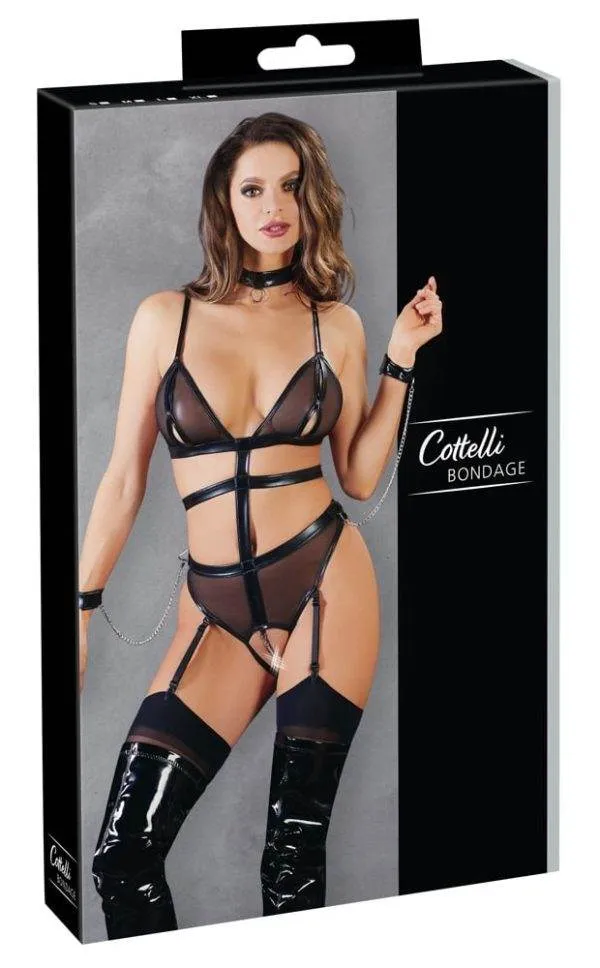 26414881021_verp Cottelli BONDAGE - Straps-Body ouvert in Harness-Optik S
