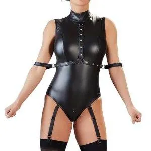 Cottelli BONDAGE - Mattlook Strapsbody mit Metall-Accessoires S Cottelli BONDAGE - Mattlook Strapsbody mit Metall-Accessoires S – Bild 3