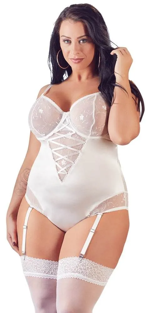 Cottelli CURVES - Strapsbody mit Bügeln und breiten Trägern 85F/L