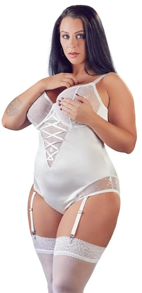 Cottelli CURVES - Strapsbody mit Bügeln und breiten Trägern 85F/L