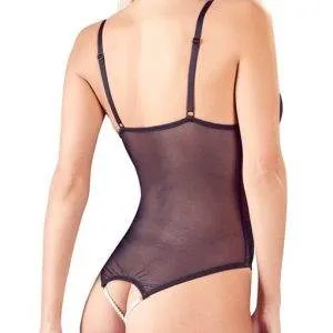 Cottelli LINGERIE - Body ouvert mit Spitze & Perlenketten S Cottelli LINGERIE - Body ouvert mit Spitze & Perlenketten S – Bild 5