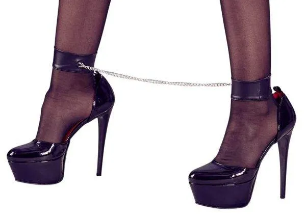 Cottelli BONDAGE - Eleganter Spitzenbody mit Ouvert und Fesseln S Cottelli BONDAGE - Eleganter Spitzenbody mit Ouvert und Fesseln S