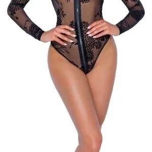 Noir Powernet-Body mit Blütenprint XL Noir Powernet-Body mit Blütenprint XL – Bild 3