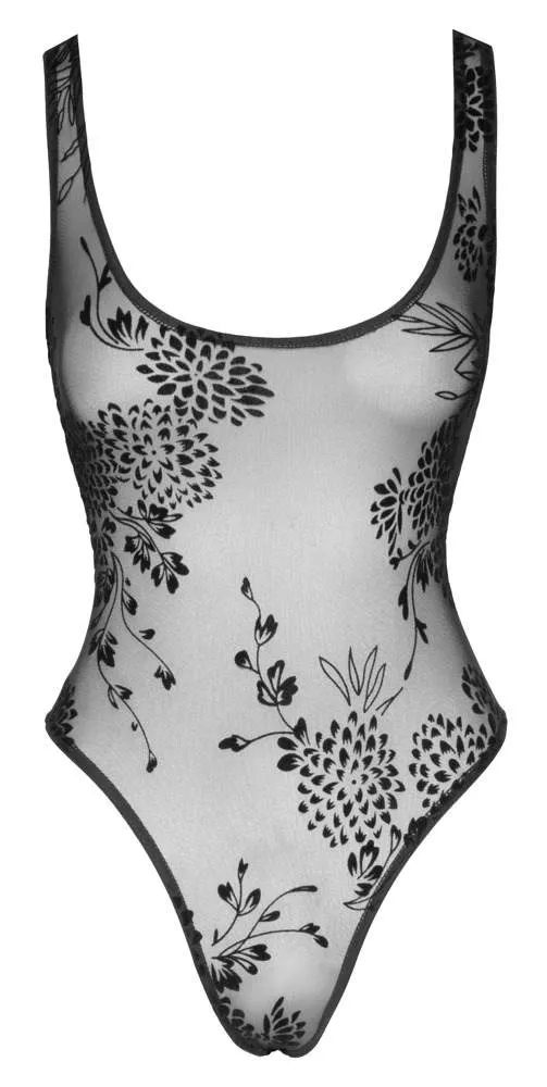 Noir Samtflock Riostringbody M Noir Samtflock Riostringbody M