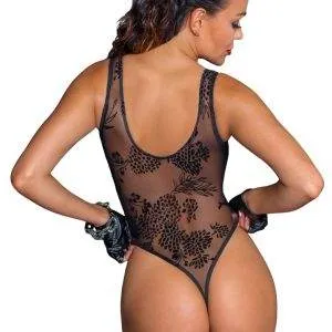 Noir Samtflock Riostringbody M Noir Samtflock Riostringbody M – Bild 4