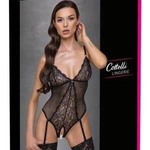 Cottelli LINGERIE Stringbody ouvert, Powernet & Spitze S Cottelli LINGERIE Stringbody ouvert, Powernet & Spitze S – Bild 1
