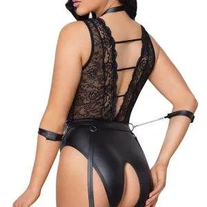 Cottelli BONDAGE - Strapsbody ouvert mit Spitze S Cottelli BONDAGE - Strapsbody ouvert mit Spitze S – Bild 5