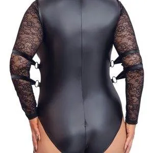 Cottelli BONDAGE PLUS - Body Bondage mit Spitzenärmeln und Armfesseln 4XL Cottelli BONDAGE PLUS - Body Bondage mit Spitzenärmeln und Armfesseln 4XL – Bild 5