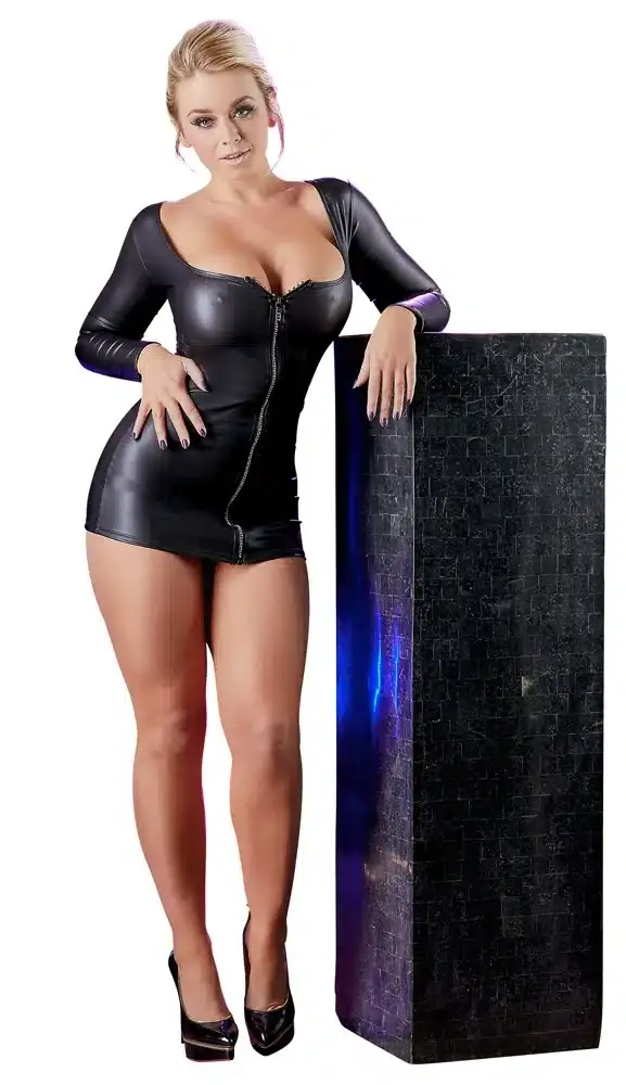 Cottelli PARTY - Sexy Glitzerzip Kleid S