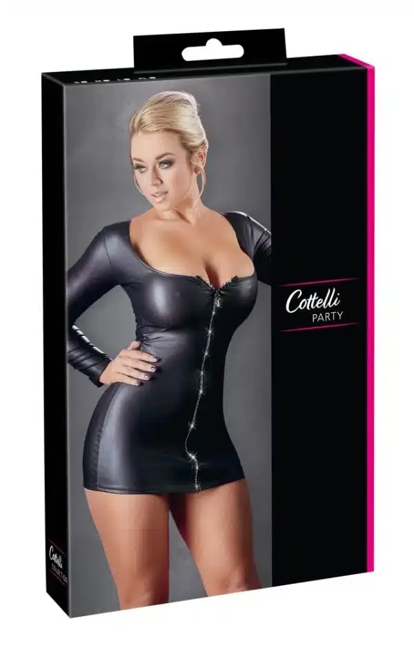 Cottelli PARTY - Sexy Glitzerzip Kleid S