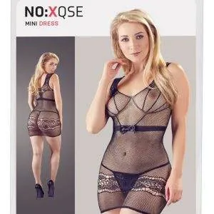 NO:XQSE Netzminikleid - Verführerisches Spitzen-Design S-L NO:XQSE Netzminikleid - Verführerisches Spitzen-Design S-L – Bild 1