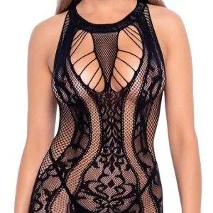 NO:XQSE - Sexy Netzkleid mit Spitzen-String S-L NO:XQSE - Sexy Netzkleid mit Spitzen-String S-L – Bild 2