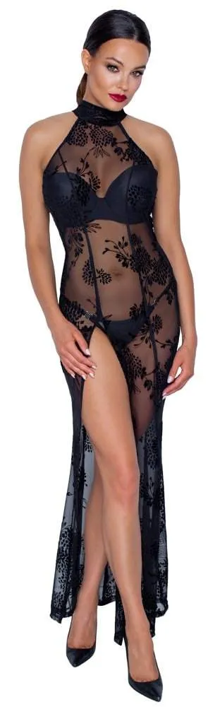 Noir Powernet-Kleid mit Blütenprint XL Noir Powernet-Kleid mit Blütenprint XL