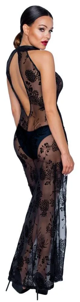 Noir Powernet-Kleid mit Blütenprint XL Noir Powernet-Kleid mit Blütenprint XL