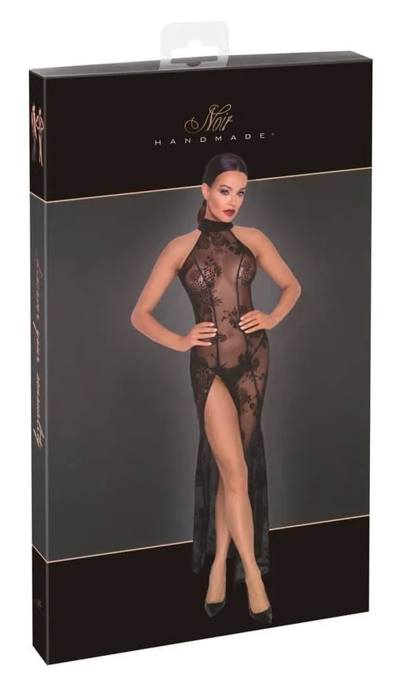 27180811021_verp Noir Powernet-Kleid mit Blütenprint XL