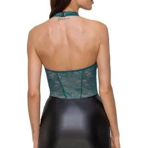 Cottelli LINGERIE - Sinnliches Spitzenkleid Petrol/Schwarz M Cottelli LINGERIE - Sinnliches Spitzenkleid Petrol/Schwarz M – Bild 5