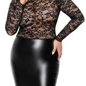 Noir Handmade Curves - Elegantes Spitzenkleid 4XL Noir Handmade Curves - Elegantes Spitzenkleid 4XL – Bild 2