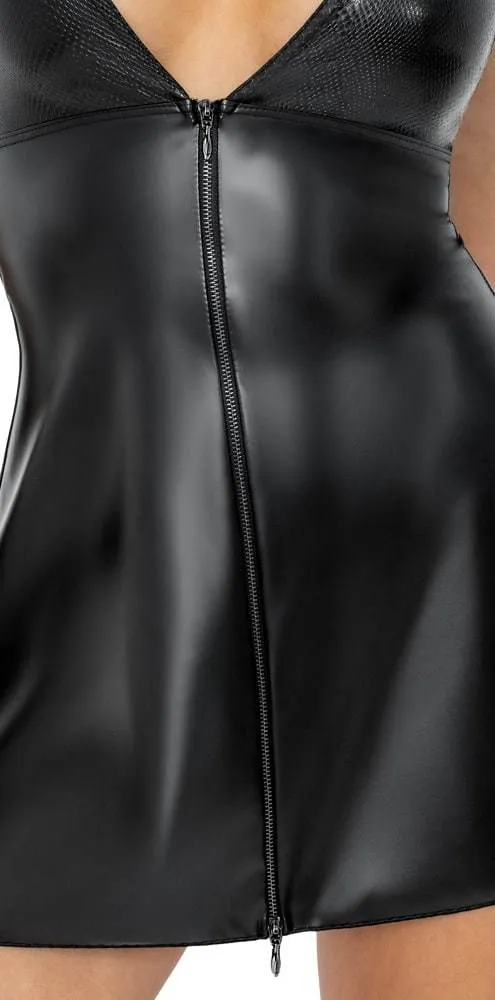 Noir Ausgestelltes Kleid - Exklusiver Style im edlen Material-Mix XL Noir Ausgestelltes Kleid - Exklusiver Style im edlen Material-Mix XL