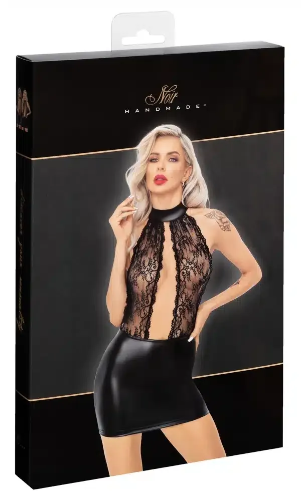 Noir Kleid Spitze S