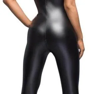 Noir Power-Wetlook Overall mit Stickerei XL Noir Power-Wetlook Overall mit Stickerei XL – Bild 3