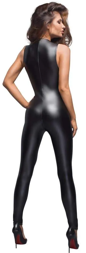 Noir Power-Wetlook Overall mit Stickerei XL Noir Power-Wetlook Overall mit Stickerei XL