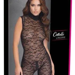 Cottelli LINGERIE - Spitzen-Overall, provokante Transparenz XL