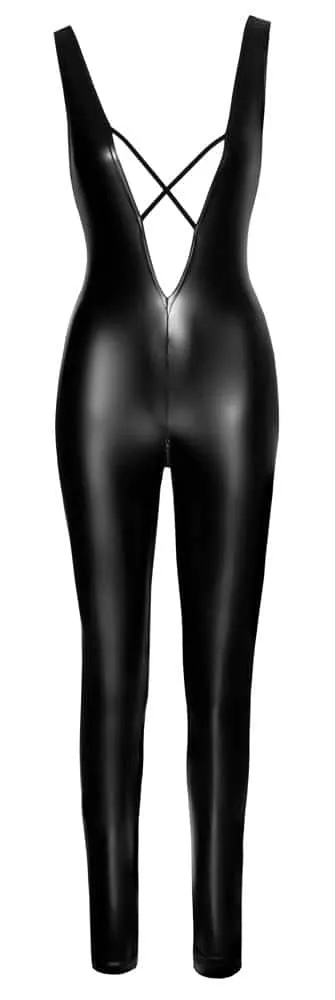 Noir Ärmelloser Powerwetlook Overall S Noir Ärmelloser Powerwetlook Overall S