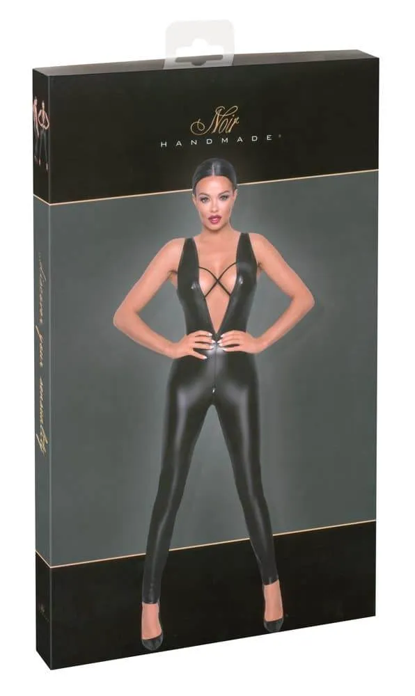 27305881021_verp Noir Ärmelloser Powerwetlook Overall S