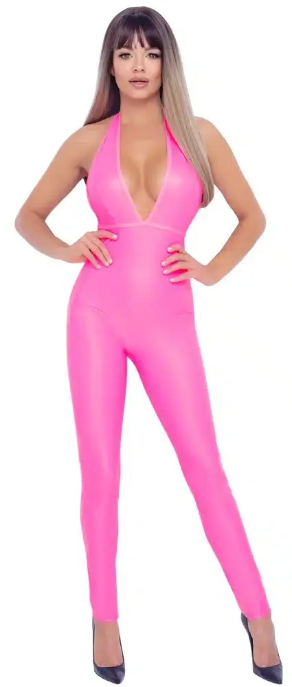 Cottelli PARTY Overall hotpink inkl. Rio-String S