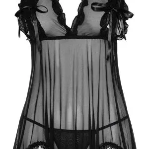 Cottelli LINGERIE - Romantisches Babydoll mit Schleifen-Cups S Cottelli LINGERIE - Romantisches Babydoll mit Schleifen-Cups S – Bild 5