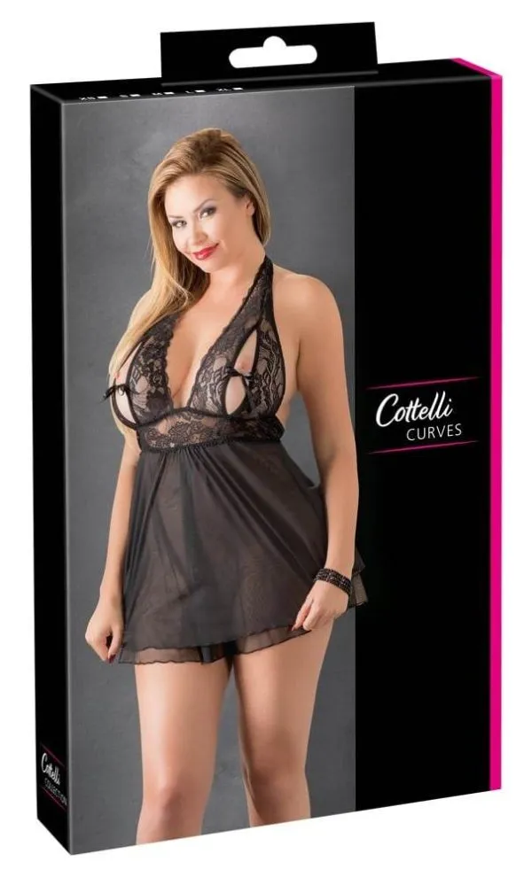 27411301051_verp Cottelli CURVES - Verführerisches Babydoll aus Spitze 2XL