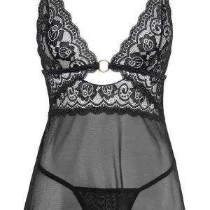 Cottelli LINGERIE - Verführerisches Babydoll Set S Cottelli LINGERIE - Verführerisches Babydoll Set S – Bild 5