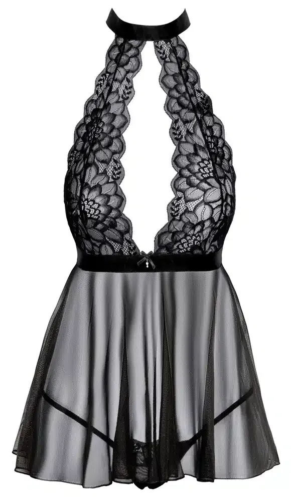 Kissable Babydoll Set - Elegante Verführung in Schwarz L/XL Kissable Babydoll Set - Elegante Verführung in Schwarz L/XL