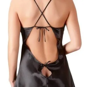 Cottelli LINGERIE - Schwarzes Satin-Negligé S Cottelli LINGERIE - Schwarzes Satin-Negligé S – Bild 3