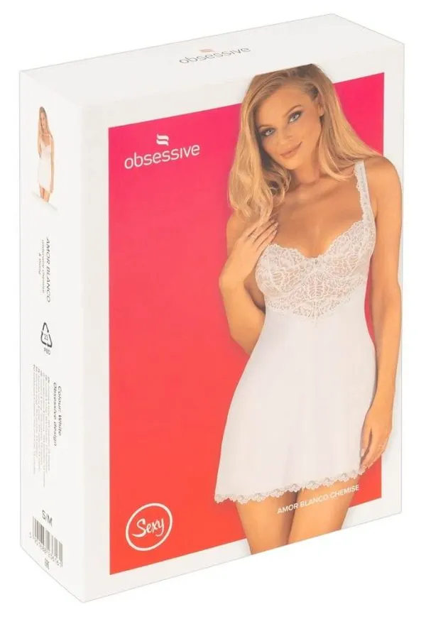 Obsessive Amor Blanco Chemise & String S/M