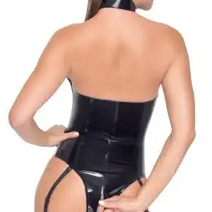 Black Level Lack Body mit abnehmbaren Strapsen S Black Level Lack Body mit abnehmbaren Strapsen S – Bild 5