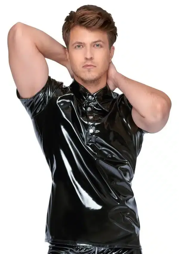 Black Level Lack-Poloshirt mit halbem Arm, Classic-Style, elastisch XL