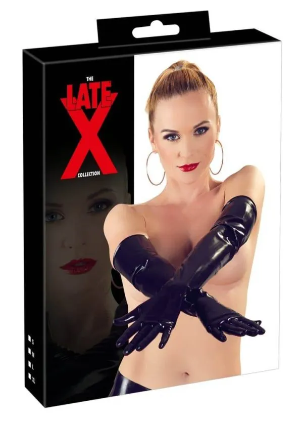 Late X - Latex Handschuhe, 0,35 mm Stärke, ellbogenlang, vielseitig kombinierbar S