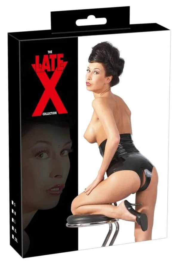 Late X Taillenslip - Extravagant hoch geschnitten, hauteng, einladend ouvert S