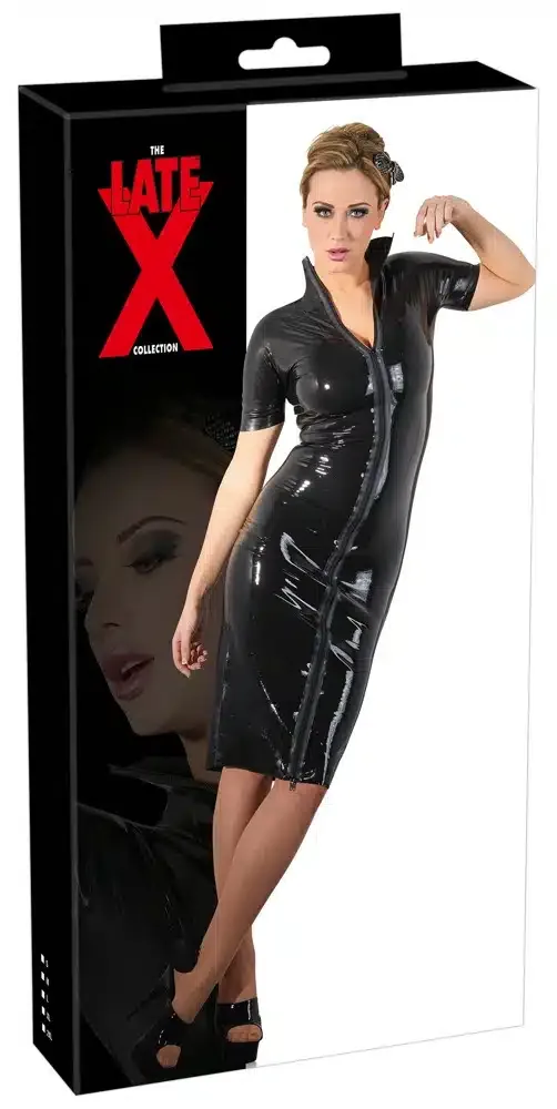 Late X Latexkleid Midi mit Zip S