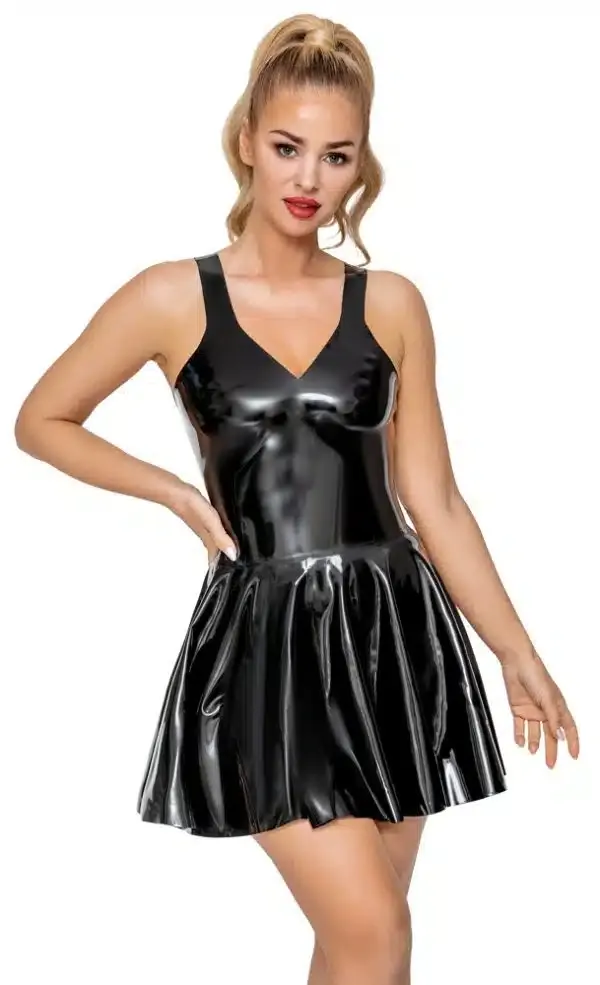 LateX Minikleid - Schlicht-schönes Rubber-Fashionista Kleid M