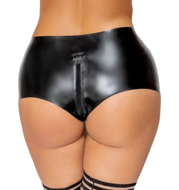 LateX Latex Hotpants Zipper S M LateX Latex Hotpants Zipper S M