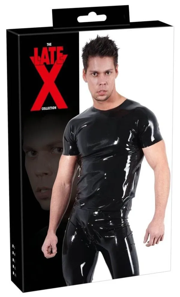 29100201701_verp Late X Latex T-Shirt: Glänzendes Must-have für jeden Latex-Kleiderschrank! L