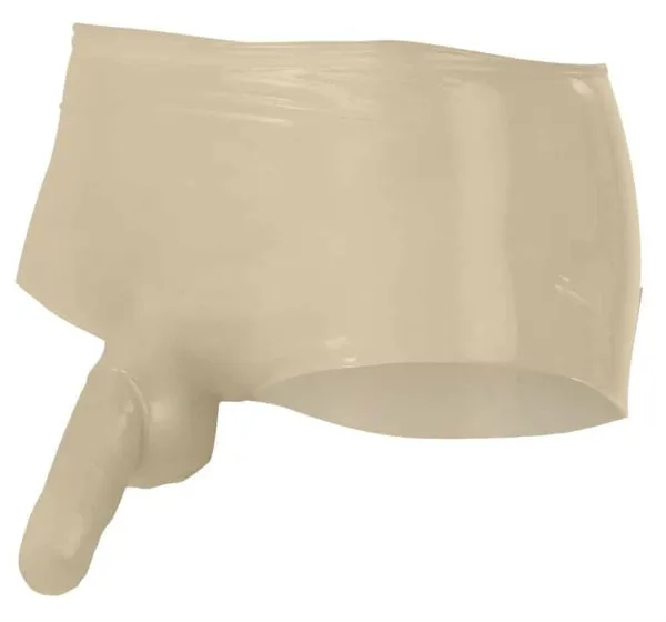 Late X Latex Pants - transparente Herrenhose mit Penis- und Hodenhülle S/M Late X Latex Pants - transparente Herrenhose mit Penis- und Hodenhülle S/M