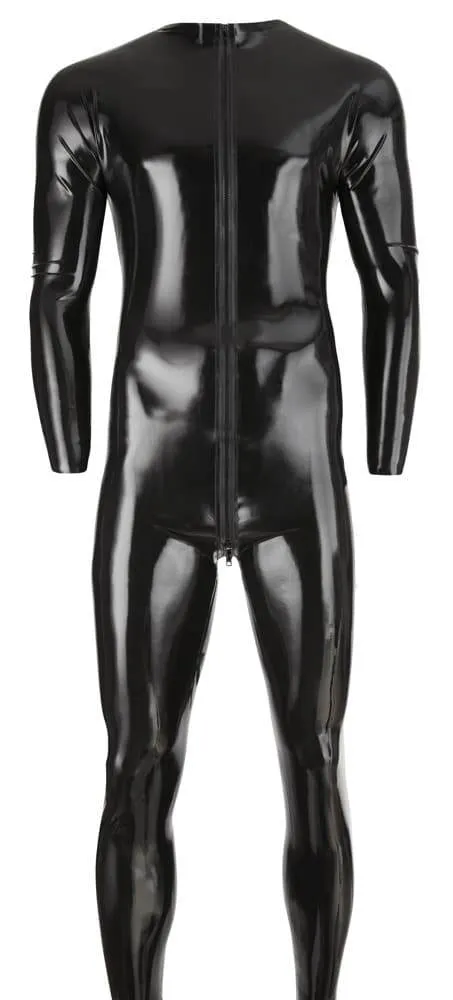 Late X Herren Latex Overall - Hauteng & mit 3-Wege-Zip M Late X Herren Latex Overall - Hauteng & mit 3-Wege-Zip M