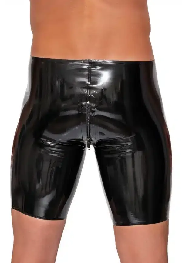 LateX Herren Latex Pants Zipper - Enges Höschen mit Reißverschluss (0,4 mm) S LateX Herren Latex Pants Zipper - Enges Höschen mit Reißverschluss (0,4 mm) S