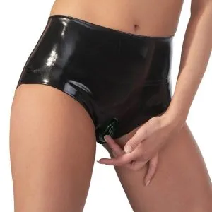 Late X Latex Slip - Schwarz, mit Vaginalschlauch L Late X Latex Slip - Schwarz, mit Vaginalschlauch L – Bild 2